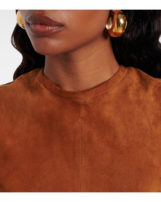 Stouls Brown Miuccia Suede Top