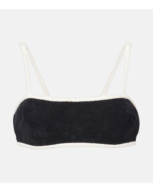 Adriana Degreas Black Top Aus Frottee