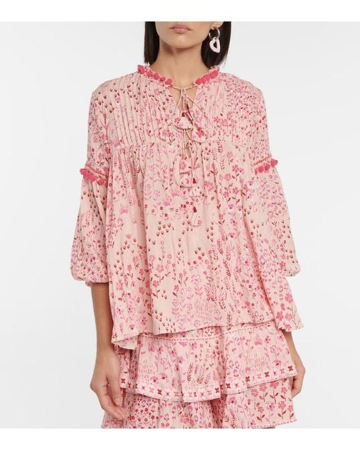Poupette Pink Clara Floral Blouse