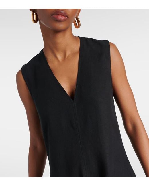 Totême  Black A-Line Maxi Dress