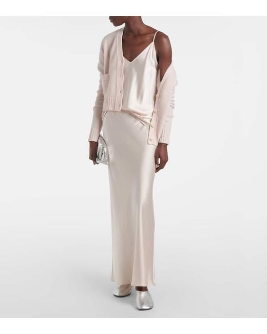 Joseph White Clea Silk Tank Top