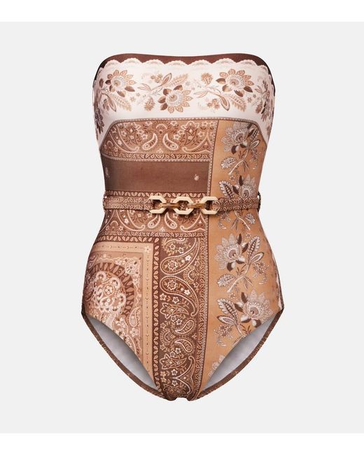 Zimmermann Brown Badeanzug Lucky