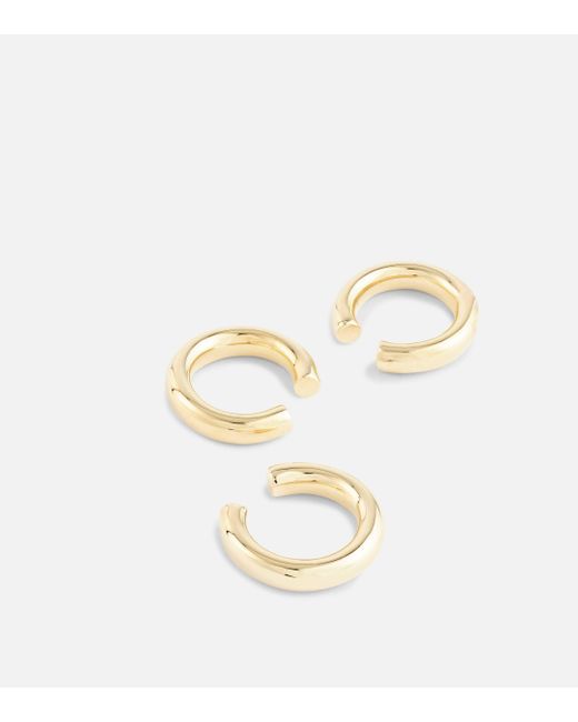 Jennifer Fisher Metallic Set Of 3 10kt Gold-plated Ear Cuffs