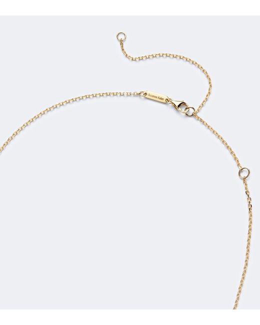 Suzanne Kalan Blue Evil Eye 18Kt Pendant Necklace With Diamonds And