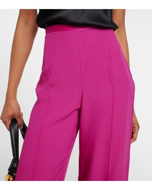 Pantalones Palazzo Marlene De Crepe Cady ‎Taller Marmo de color Pink