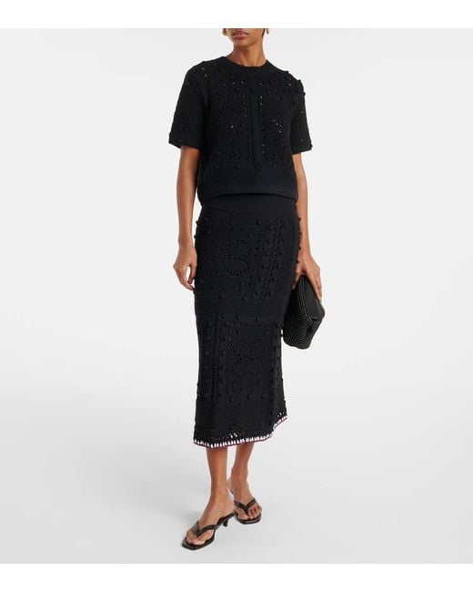 Top Bohemian Mood En Mezcla De Algodon Dorothee Schumacher de color Black