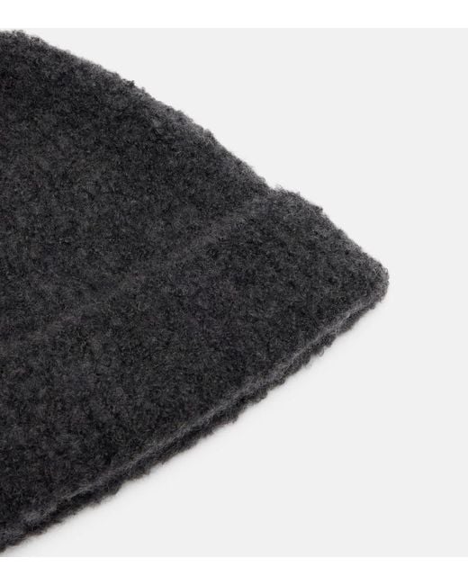 The Row Gray Leomir Cashmere, Alpaca, And Silk Beanie