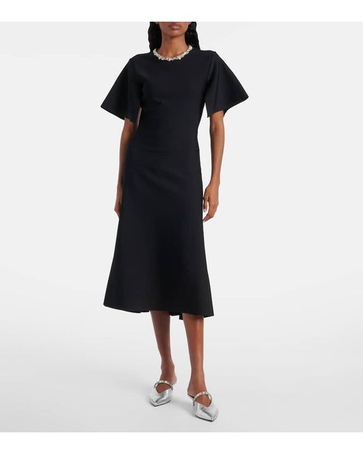 Alexander McQueen Black Cocktailkleid Mit Kristallen