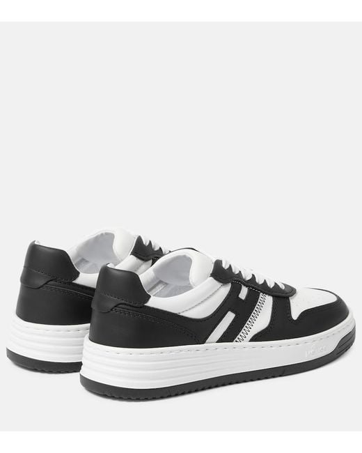 Hogan White H360 Lace Up Sneakers