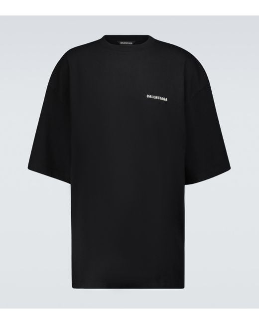 T-shirt "Defile" in cotone di Balenciaga in Black da Uomo