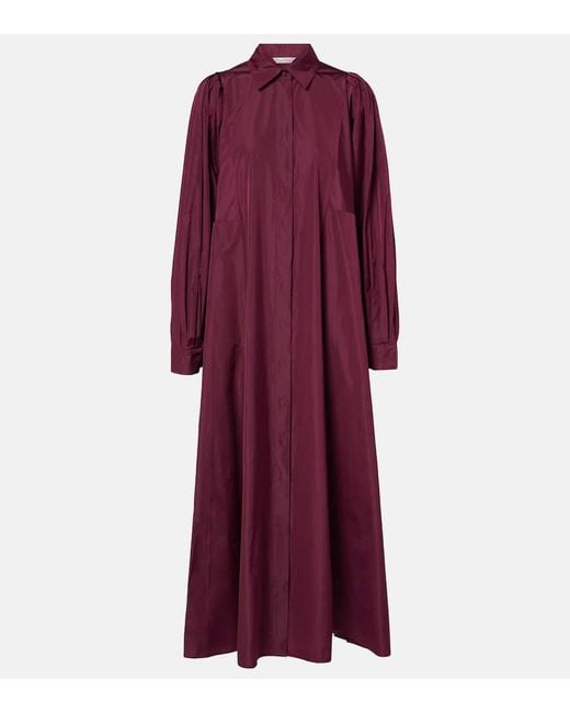 Max Mara Purple Pucci Pleated Taffetta Maxi Dress