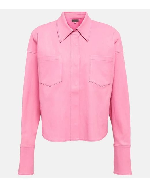 Stouls Pink Josh Leather Jacket