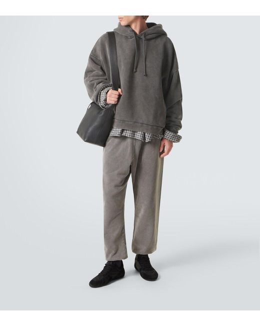 Acne Gray Faded Cotton Sweatpants for men