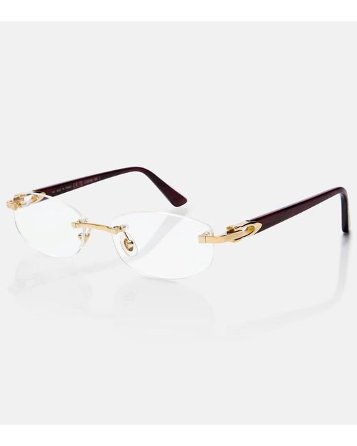 Cartier Metallic Signature C Oval Glasses