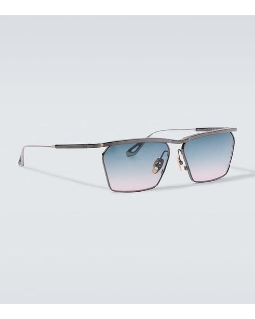 Jacques Marie Mage Blue Bresson Aviator Sunglasses for men