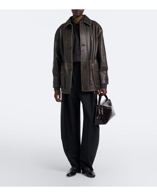 Arma Black Maeve Leather Jacket