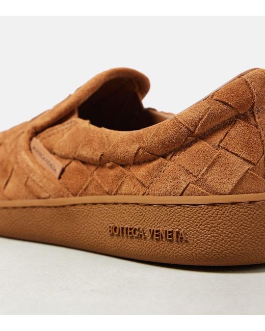 Bottega Veneta Brown Sawyer Suede Slip-On Sneakers