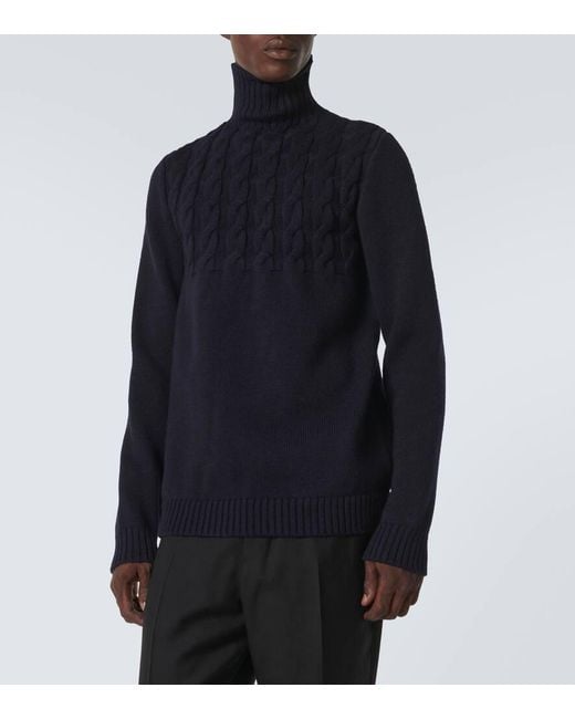 Maison Margiela Pullover Aus Wolle in Blue für Herren