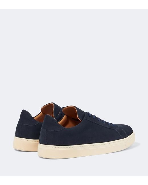 George Cleverley Blue Jack Ii Suede Sneakers for men