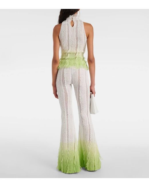 Roberta Einer White Angel Halterneck Top