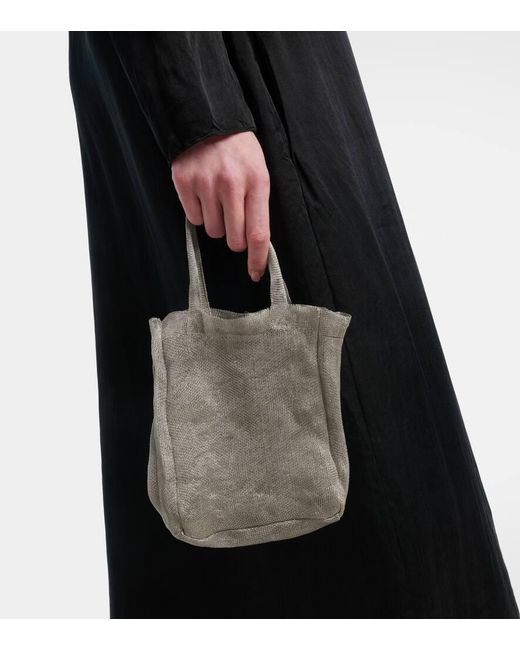The Row Gray Imogen Mini Mesh Tote Bag