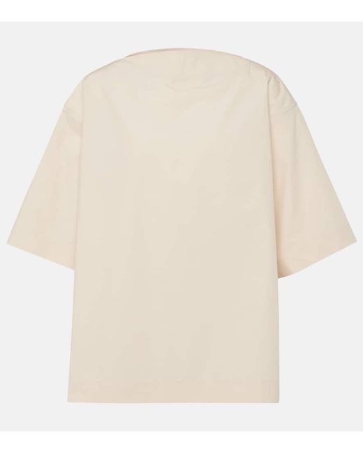 Totême  White T-Shirt Aus Baumwoll-Jersey
