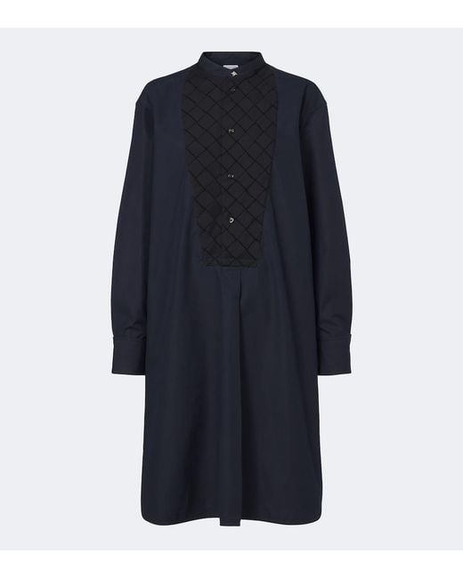 Bottega Veneta Blue Cotton Poplin Tunic