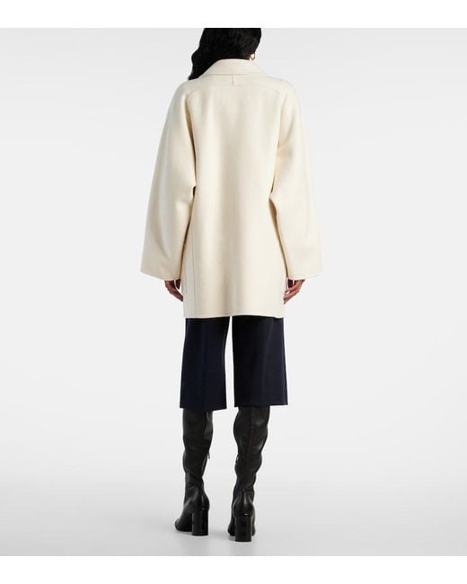 Max Mara White Orma Double-Breasted Wool And Cashmere Jacket