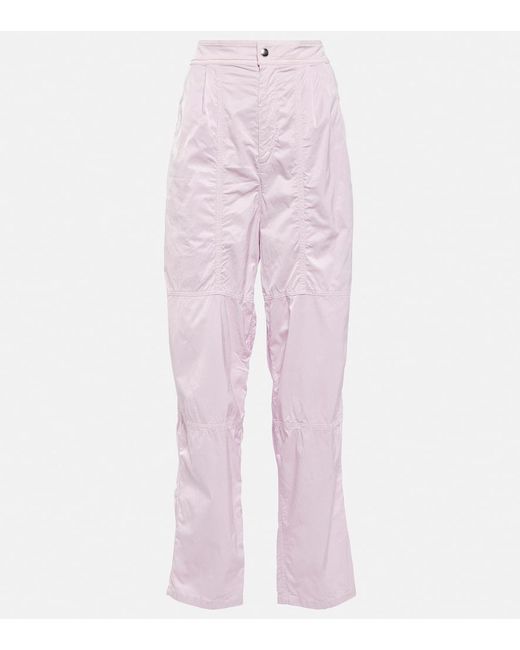 Isabel Marant Pink Low-Rise Straight Pants