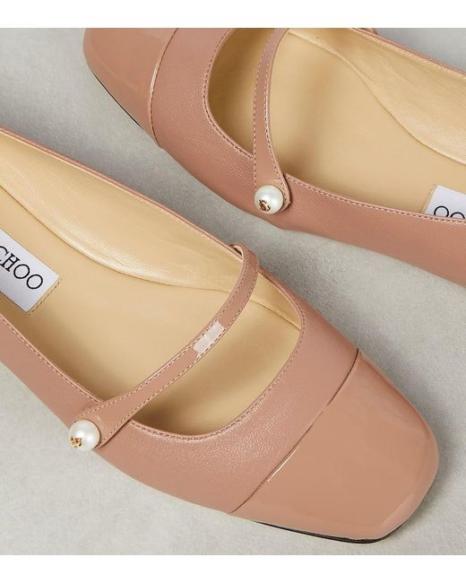 Bailarinas Elisa De Piel Jimmy Choo de color Pink