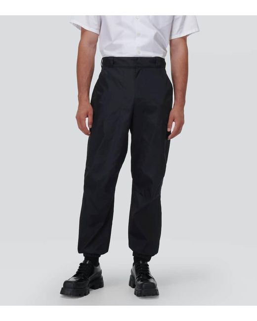 Pantalon Barrel En Re-Nylon Prada pour homme en coloris Black