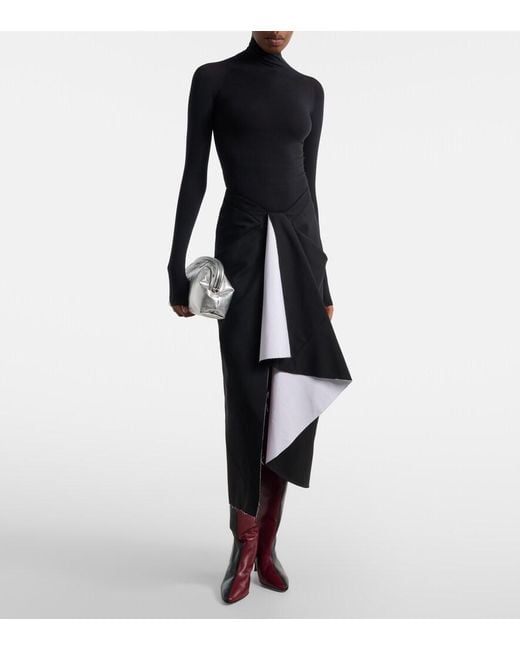 Herbert Levine Red Two Faced Leather Knee-High Boots