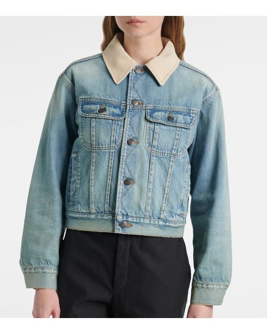 The Row Blue Jeansjacke Joras Mit Twill