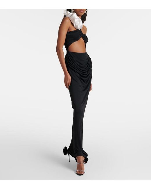 Magda Butrym Black Suede Sandals