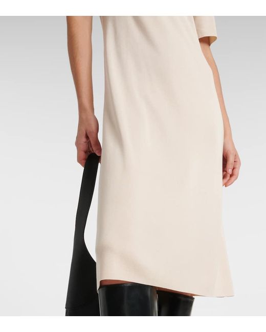 Loro Piana Natural Midikleid Lyskamm Aus Seide