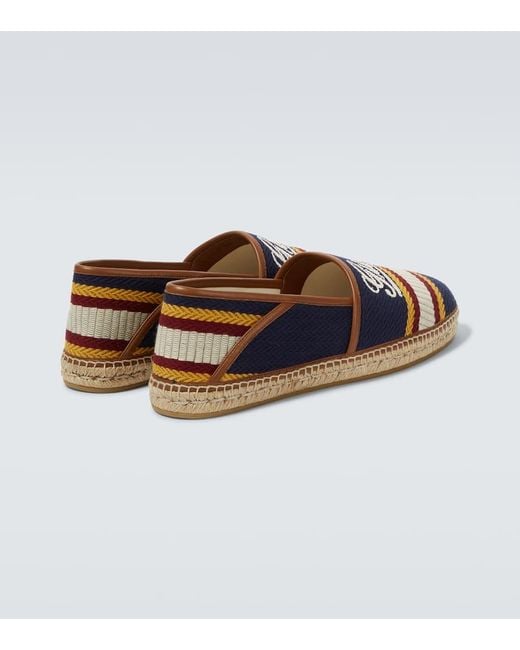 Espadrillas Uomo Con Scritta, Taglia di Gucci in Blue da Uomo