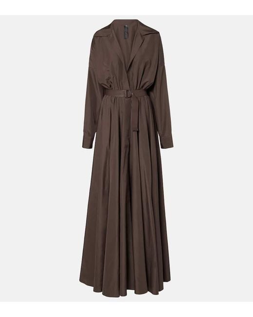 Norma Kamali Brown Oversized Flared Gown