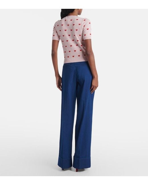 Valentino Pink Virgin Wool Top