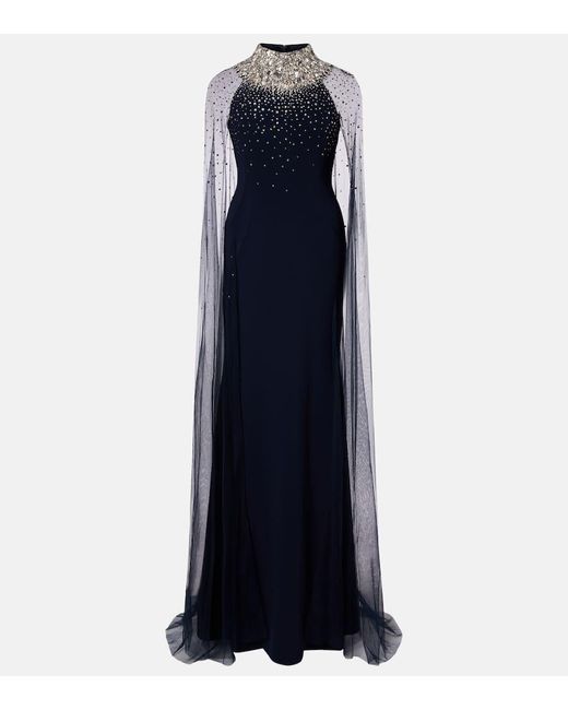 Robe Longue Zadie A Ornements Jenny Packham en coloris Blue