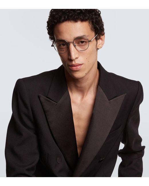 Dior Metallic Cd Diamondo R3U Round Glasses for men