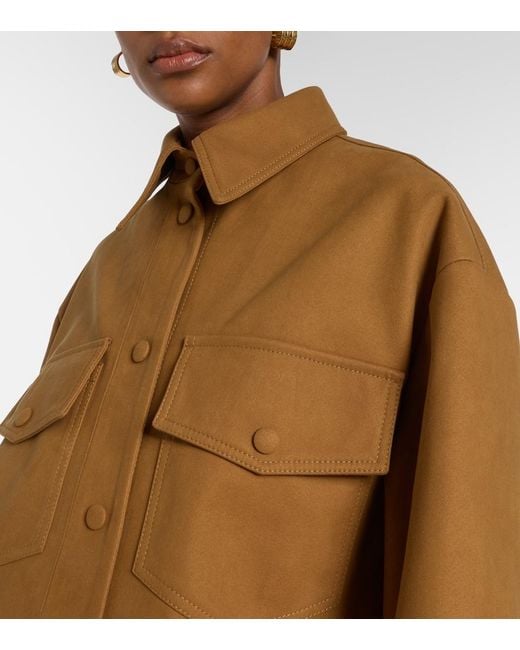 Stella McCartney Brown Oversized Overshirt