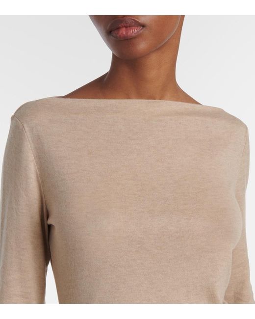 Top En Mezcla De Cachemir Max Mara de color Natural