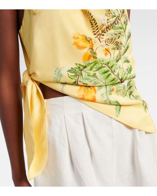 ALÉMAIS Yellow Bedrucktes Top Sol