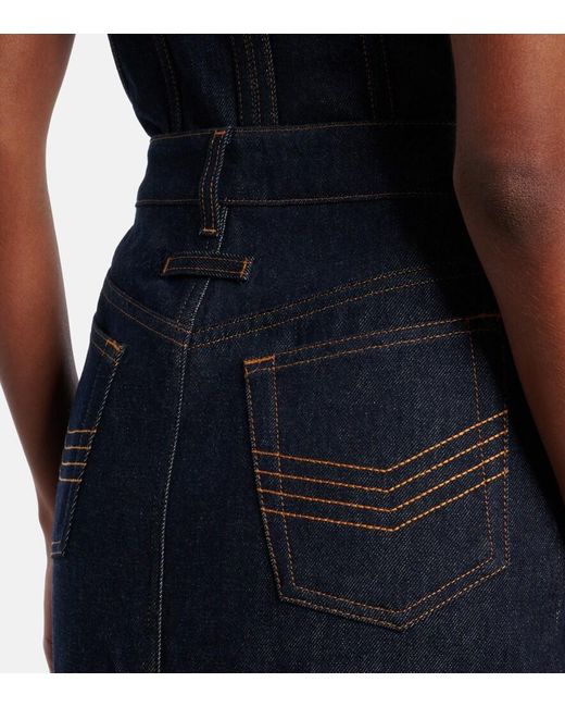 Jean Paul Gaultier Blue Denim Miniskirt