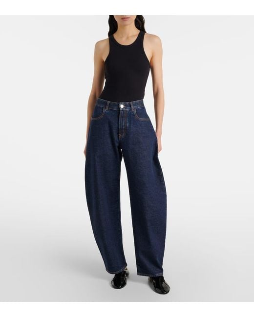 Ballerines Criss Cross En Cuir Alaïa en coloris Black