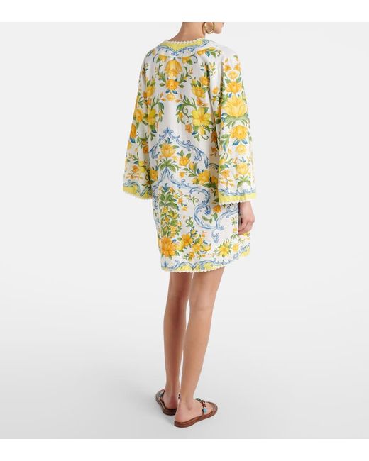 Farm Rio Yellow Bedrucktes Minikleid