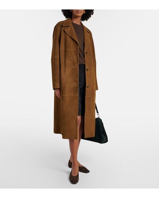 Vince Natural Suede Coat