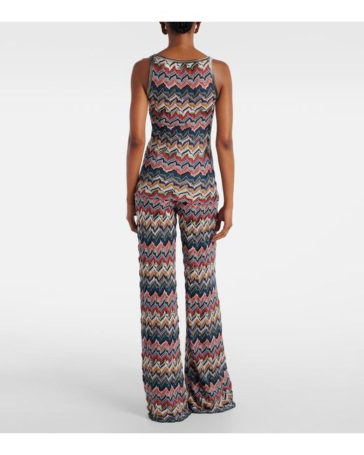 Missoni Multicolor Zigzag Lame Tank Top