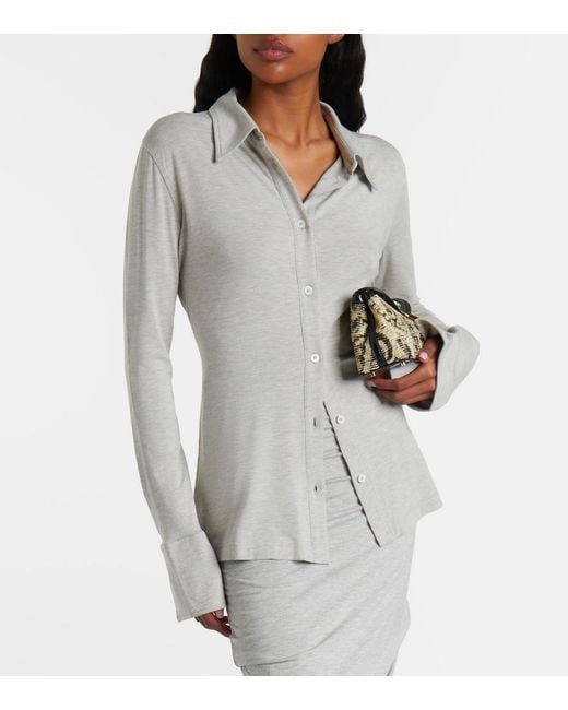 Totême  Gray Jersey Shirt