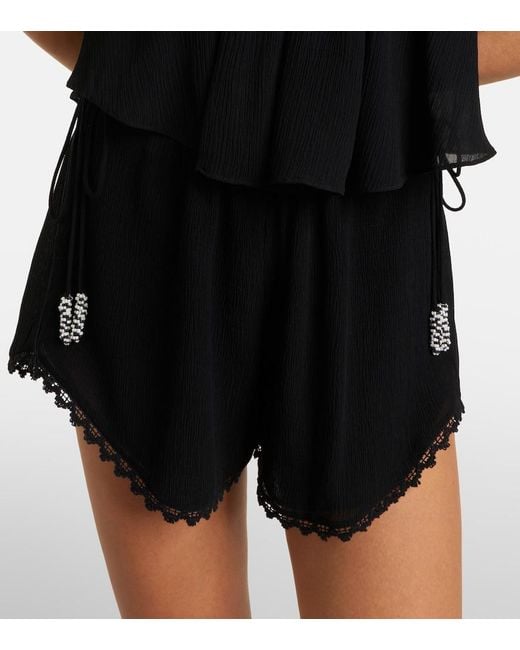 Isabel Marant Black Nilany Beaded Silk Romper